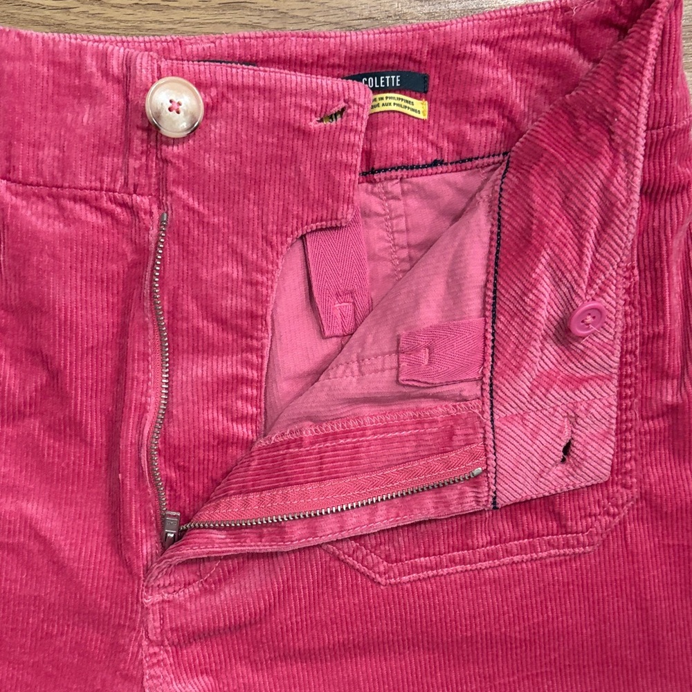 Maeve - The Colette - Pink Corduroy Capris - Picture 5 of 8